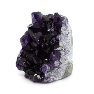 Ruwe Donkere Amethist Edelsteen Geode Staand 80 - 100 mm