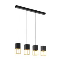 EGLO 97734 hangende plafondverlichting GU10 5 W LED Zwart, Goud - thumbnail