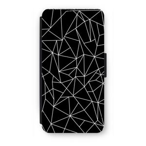 Geometrische lijnen wit: iPhone 8 Flip Hoesje