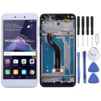 LCD-scherm en digitizer volledige montage met frame voor Huawei P8 Lite (2017) (wit)