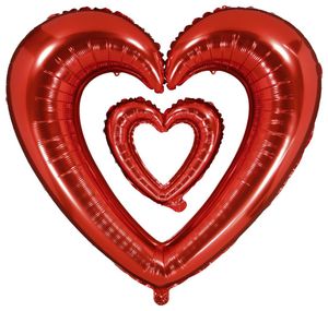 HEMA Folieballon 3D 110cm Breed - Hart