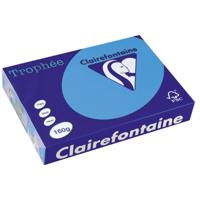 Clairefontaine Trophée Intens, gekleurd papier, A4, 160 g, 250 vel, koningsblauw