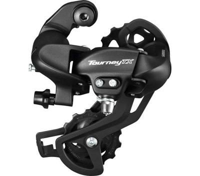Achterderailleur 7/8-speed Shimano Tourney TX800 met padbevestiging - zwart (werkplaatsverpakking)