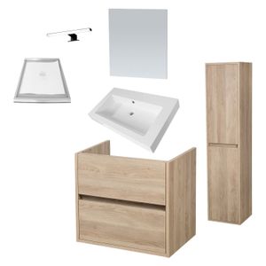 Badkamermeubelset NEXXT Small 80cm Legno Calore