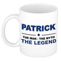 Patrick The man, The myth the legend collega kado mokken/bekers 300 ml