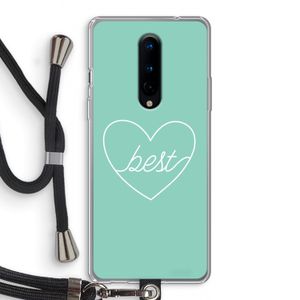 Best heart pastel: OnePlus 8 Transparant Hoesje met koord