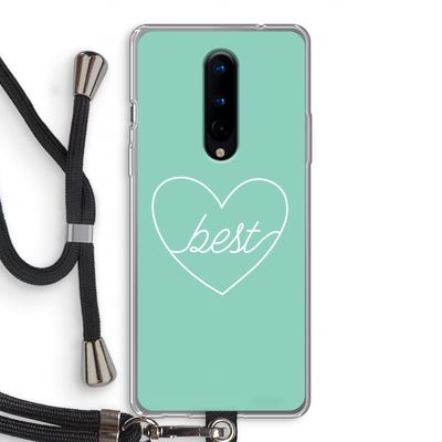 Best heart pastel: OnePlus 8 Transparant Hoesje met koord