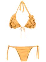 Amir Slama embroidered bikini set - Jaune - thumbnail