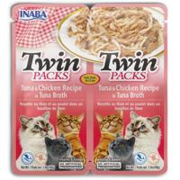 INABA CAT Twin Tonijn met Kip in Bouillon - kattensnack - 2x40g