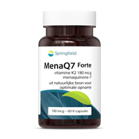Springfield MenaQ7 Forte Vitamine K2 180mcg Capsules 60st
