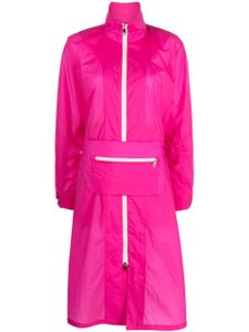 Moncler manteau Inny à coupe mi-longue - Rose