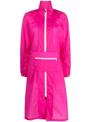 Moncler manteau Inny à coupe mi-longue - Rose