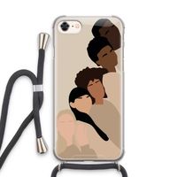 Sweet creatures: iPhone 8 Transparant Hoesje met koord
