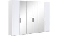 Goossens Kledingkast Easy Storage Ddk, Kledingkast 304 cm breed, 220 cm hoog, 2x glas draaideur en 4x spiegel draaideur midden Goossens Kledingkast Easy Storage Ddk, Kledingkast 304 cm breed, 220 cm hoog, 2x glas draaideur en 4x spiegel draaideur midden