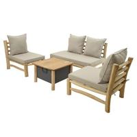 Havana Loungeset Teak - Buitengewoon de boet Havana Loungeset Teak - Buitengewoon de boet