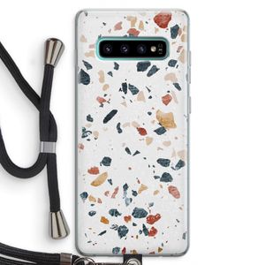Terrazzo N°4: Samsung Galaxy S10 Plus Transparant Hoesje met koord