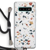 Terrazzo N°4: Samsung Galaxy S10 Plus Transparant Hoesje met koord
