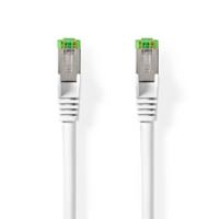 Nedis Cat 8.1 Netwerkkabel | S/FTP | RJ45 Male | RJ45 Male | 1.00 m | Rond | LSZH | Wit | Label - CCGL85520WT10