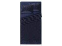 LIVARNO home Satijnen dekbedovertrekset 240 x 220 cm (Blauw/wit paisley)