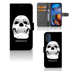 Telefoonhoesje met Naam Motorola Moto E32 | Moto E32s Skull Eyes