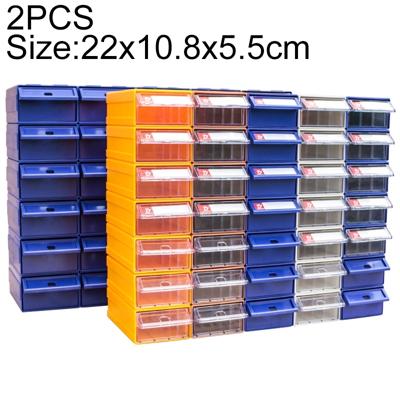 2 stk verdikt gecombineerd Plastic delen kabinet lade Type Component vak gebouw blokgrootte materiële vak Hardware vak willekeurige kleur levering:
