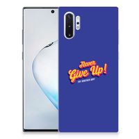 Samsung Galaxy Note 10 Plus Siliconen hoesje met naam Never Give Up - thumbnail