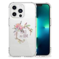 Apple iPhone 13 Pro Stevig | Bumper Hoesje | Boho Text