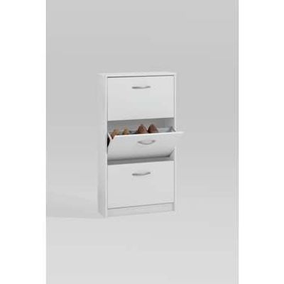 Schoenenkast Step - wit - 58,5x104,5x17 cm - Leen Bakker