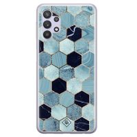 Samsung Galaxy A32 5G siliconen hoesje - Blue cubes