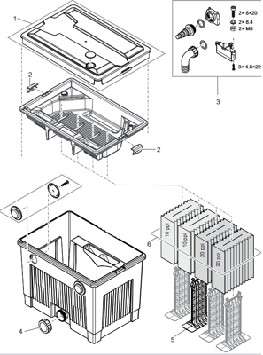 Deksel MultiClear 20000