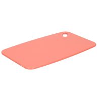 Snijplank voor keuken/voedsel - zalm roze - Kunststof - 24 x 15 cm