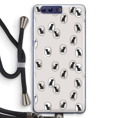 Miauw: Honor 9 Transparant Hoesje met koord