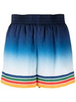 Casablanca Studio De Musique silk shorts - Bleu