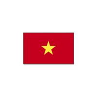 Vlag van Vietnam - 90 x 150 cm - Vietamese landen vlag - polyester - met ringen Vlag van Vietnam - 90 x 150 cm - Vietamese landen vlag - polyester - met ringen