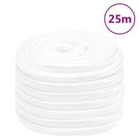 VidaXL Boottouw 20 mm 25 m polypropyleen volwit