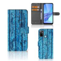OPPO A53 | OPPO A53s | Book Style Case | Wood Blue