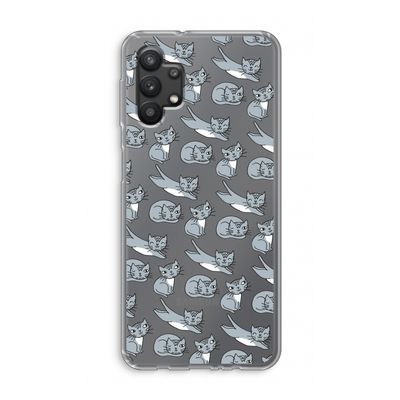 Poezen: Samsung Galaxy A32 5G Transparant Hoesje