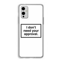 Don't need approval: OnePlus 9 Transparant Hoesje Don't need approval: OnePlus 9 Transparant Hoesje