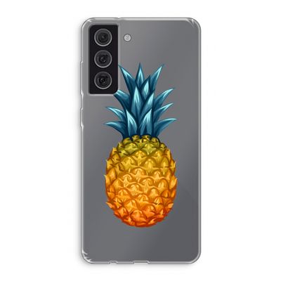 Grote ananas: Samsung Galaxy S21 FE Transparant Hoesje
