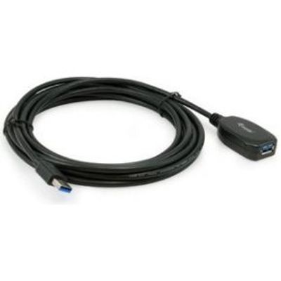 Equip 133346 USB-kabel 5 m USB 3.2 Gen 1 (3.1 Gen 1) USB A Zwart