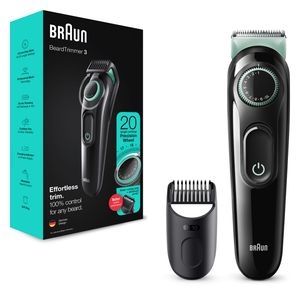 Braun BeardTrimmer Baardtrimmer 3 BT3323, Baardtrimmer Voor Mannen, Haartrimmer, Voor Gezicht, Haar