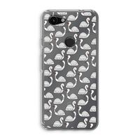 Zwanen: Google Pixel 3a Transparant Hoesje