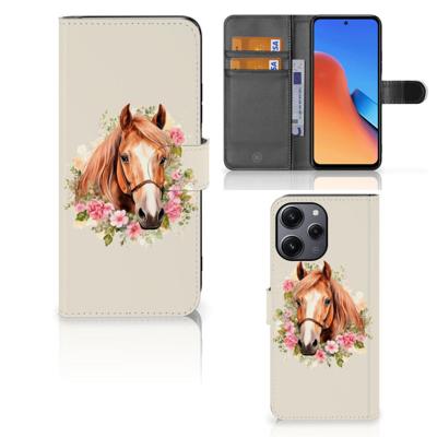 Telefoonhoesje | Met pasjeshouder | voor Xiaomi Redmi 12 Paard