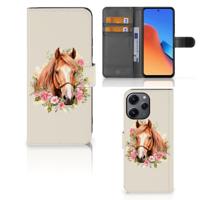 Telefoonhoesje | Met pasjeshouder | voor Xiaomi Redmi 12 Paard