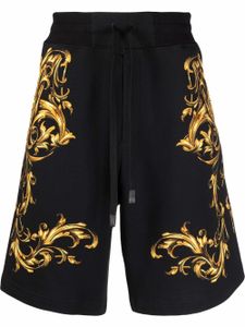 Versace Jeans Couture short à imprimé baroque - Noir