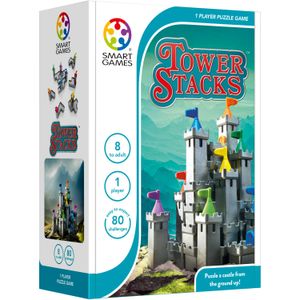 SmartGames Tower Stacks leerspel Nederlands, 1 speler, Vanaf 8 jaar