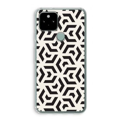 Crazy pattern: Google Pixel 5 Transparant Hoesje