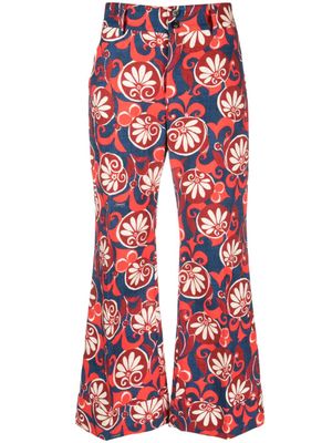 La DoubleJ pantalon Hendrix à coupe évasée - Bleu