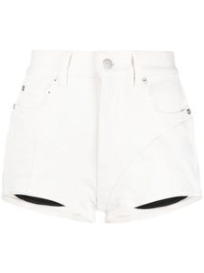 Mugler short en jean Spiral - Tons neutres