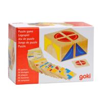 Goki houten patronenspel kubus